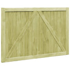 Puertas de valla madera 2 uds de pino impregnada 300x100 cm