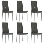 Sillas de comedor 2 unidades cuero sintético blanco