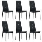 Sillas de comedor 2 unidades cuero sintético blanco