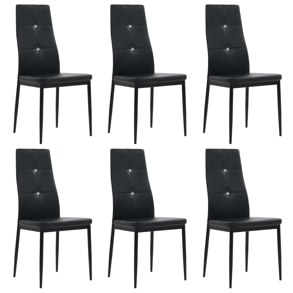 Sillas de comedor 2 unidades cuero sintético blanco