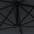 Sombrilla de pared con barra de metal antracita 300 cm