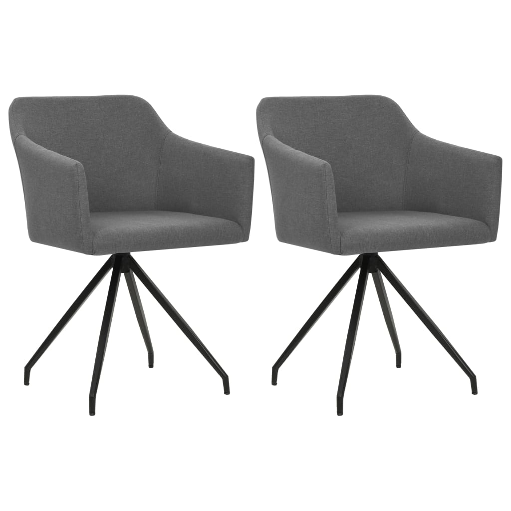 Sillas de comedor 2 unidades tela verde