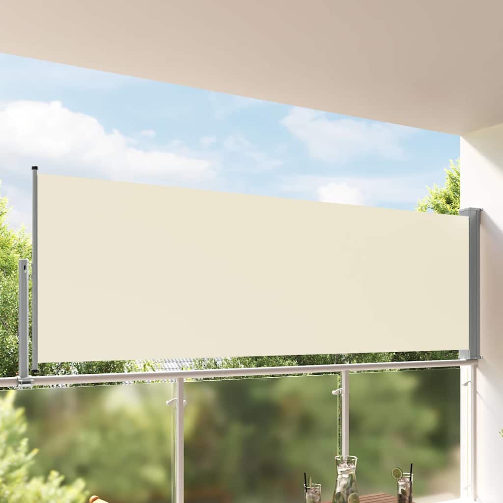 Blue Retractable Garden Side Awning 100x300 cm