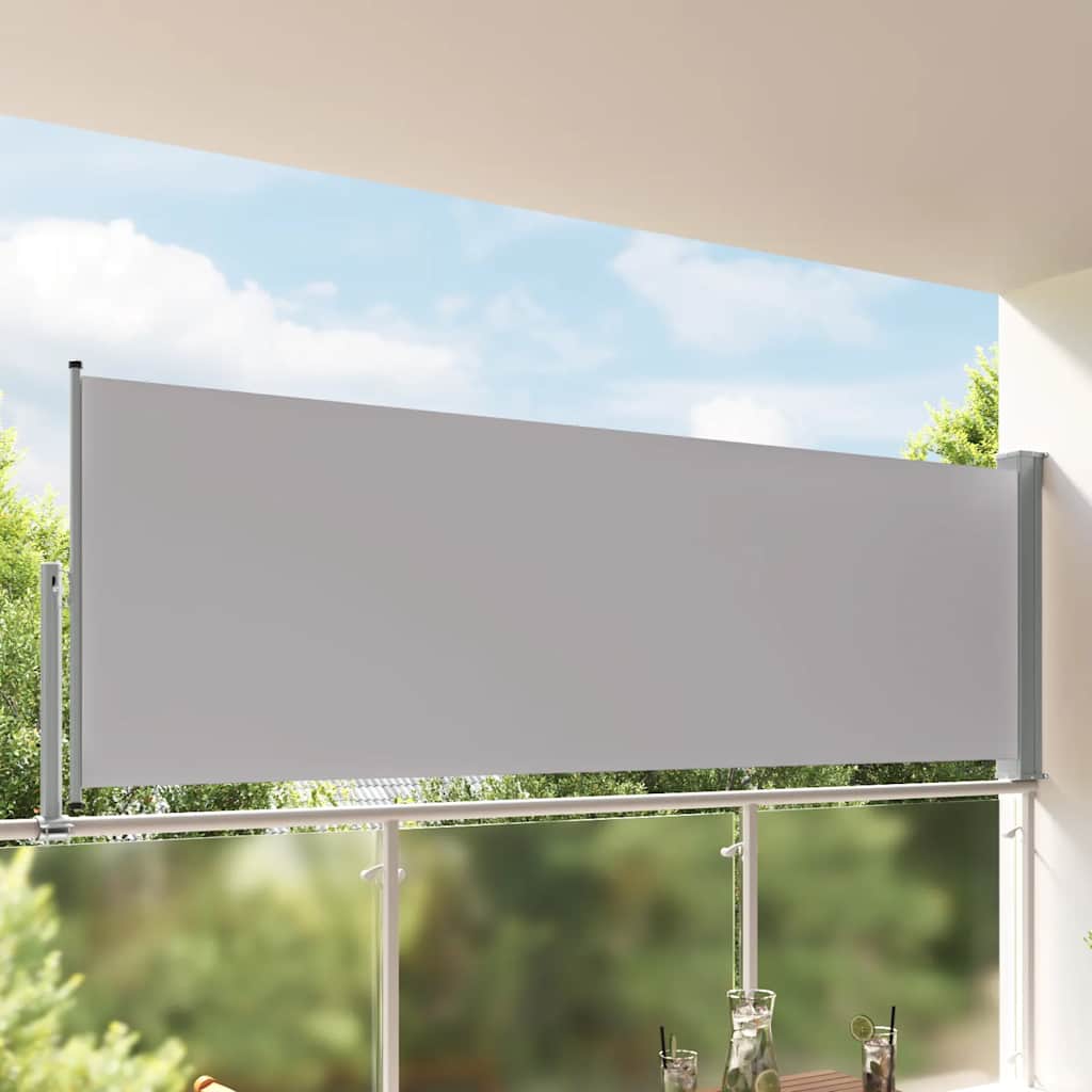 Blue Retractable Garden Side Awning 100x300 cm