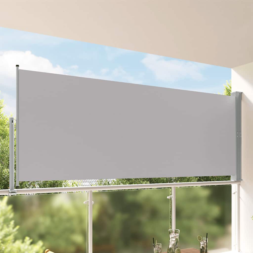 Blue Retractable Garden Side Awning 100x300 cm