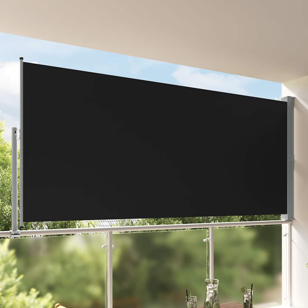 Blue Retractable Garden Side Awning 100x300 cm