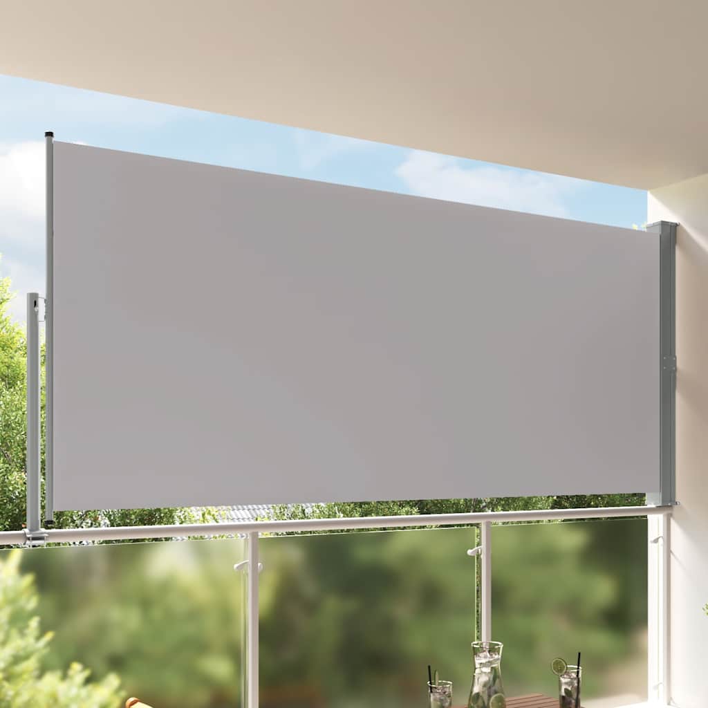 Blue Retractable Garden Side Awning 100x300 cm