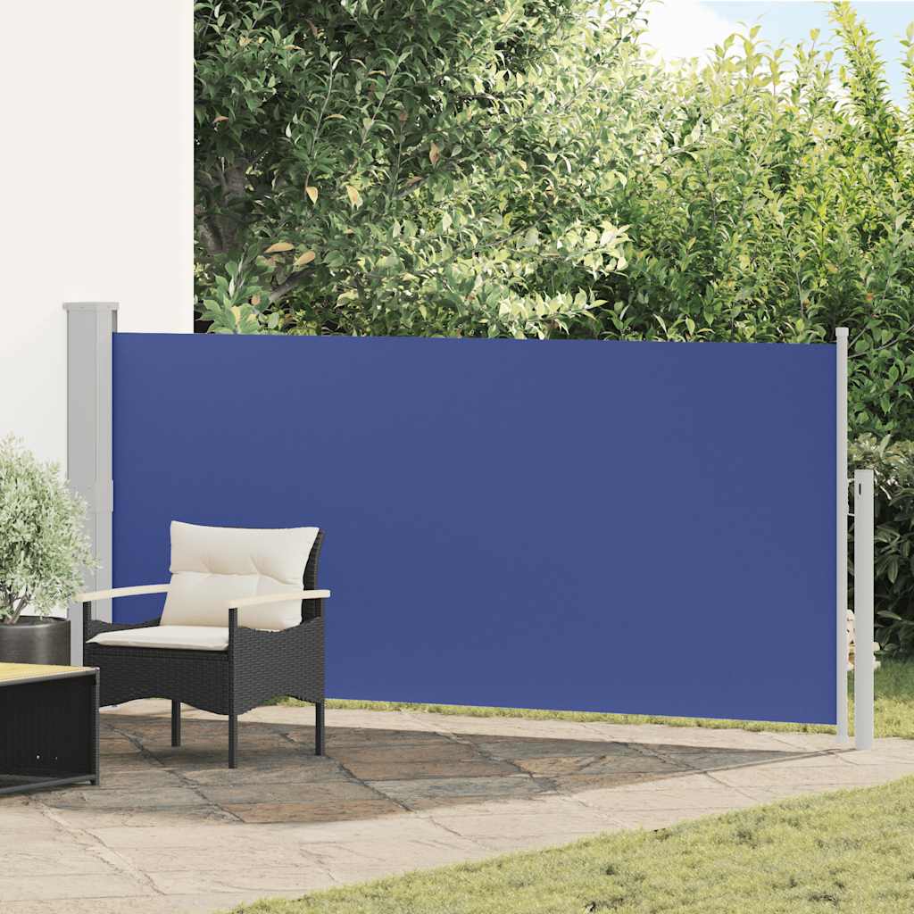 Toldo lateral retráctil 120x300 cm azul