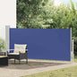 Toldo lateral retráctil 120x300 cm azul