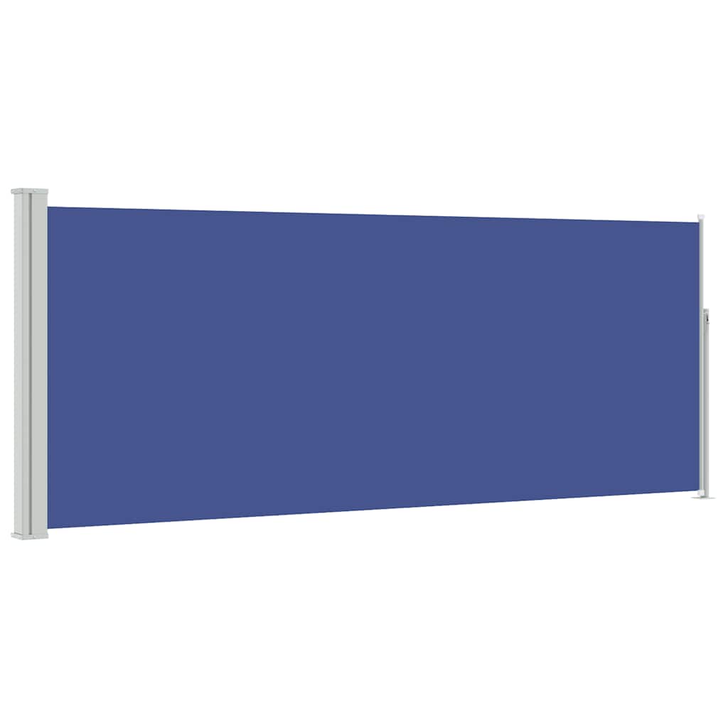 Toldo lateral retráctil 120x300 cm azul