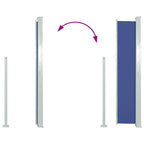 Toldo lateral retráctil 120x300 cm azul