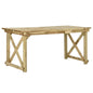 Mesa de jardim de madeira 160x79x75 cm