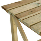 Mesa de jardín de madera 160x79x75 cm