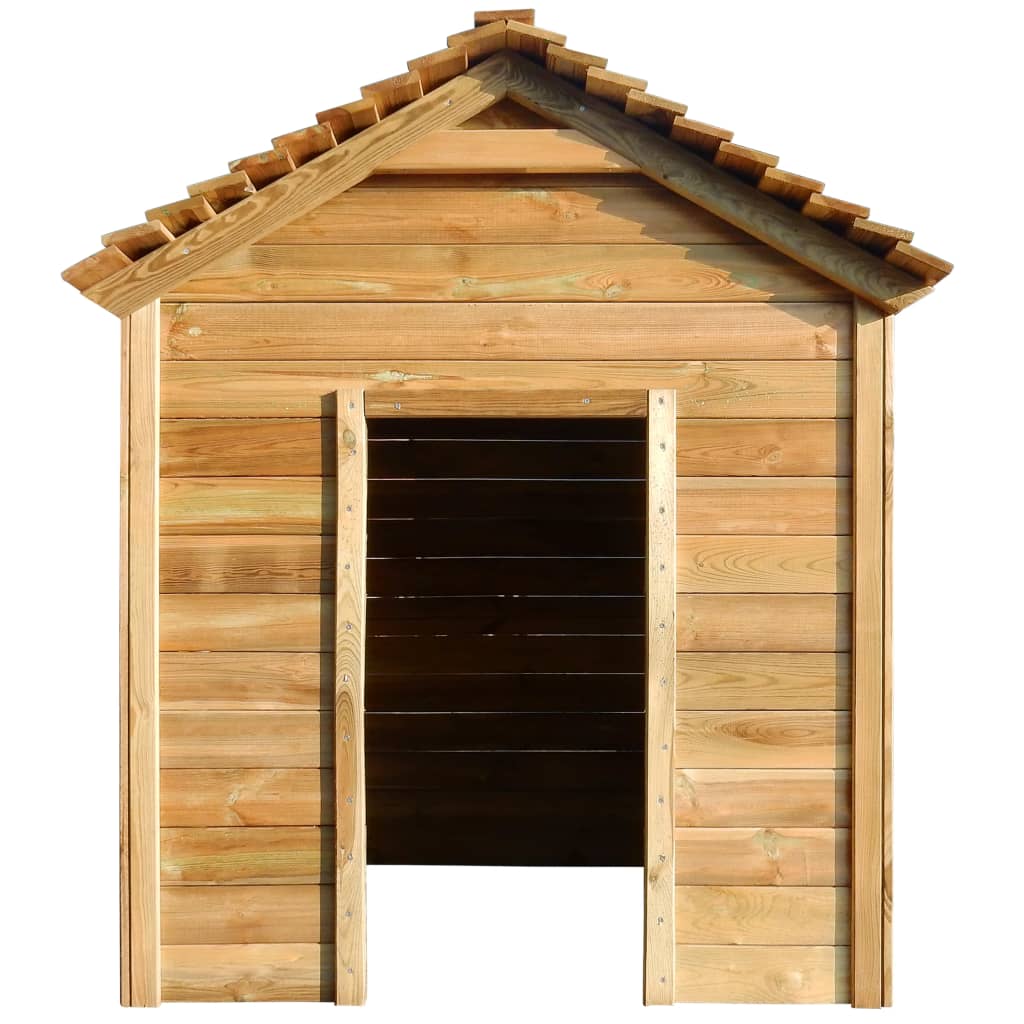 Casa de juegos de jardín madera de pino 120x120x146 cm