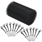 Malla para canalones con clips 4 unidades HDPE 1,08 ㎡
