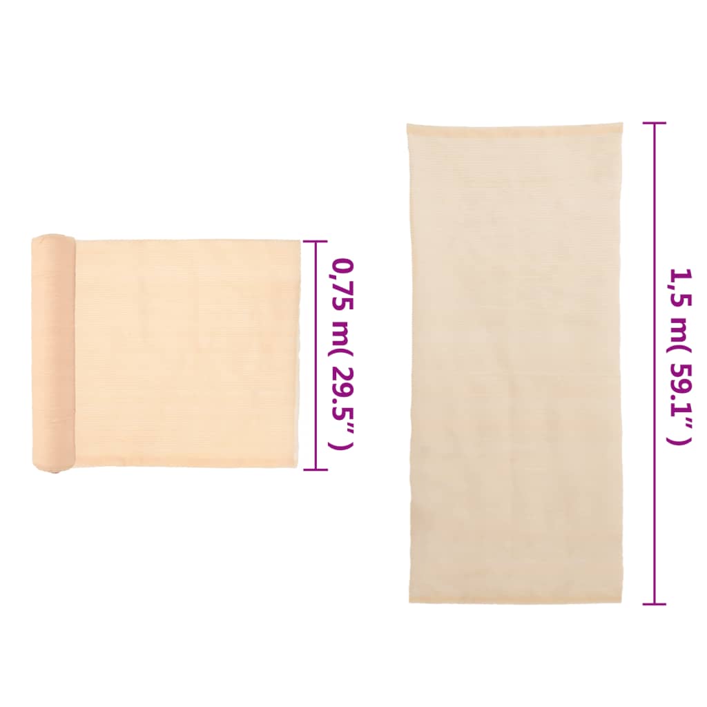 Red de privacidad HDPE 1,5x10 m beige