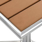 Mesa Plateado Aluminio y Plástico