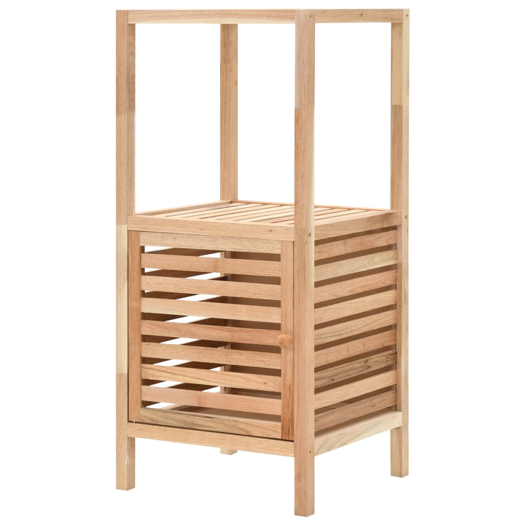 Solid walnut bathroom storage cabinet 39.5x35.5x123 cm