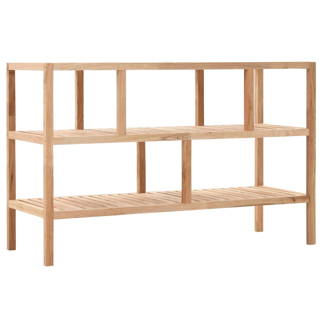 Estantería para baño madera maciza de nogal 100x40x65 cm