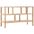 Estantería para baño madera maciza de nogal 100x40x65 cm