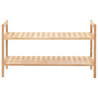 Zapatero de madera maciza de nogal 69x26x40 cm