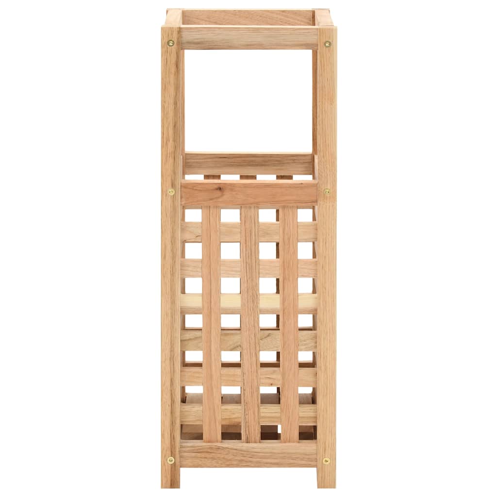 Paragüero de madera maciza de nogal 18x18x50 cm