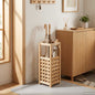 Solid walnut wood umbrella stand 18x18x50 cm