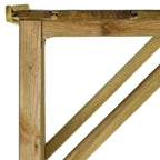 Caseta leña y herramientas jardín madera pino 253x80x170 cm
