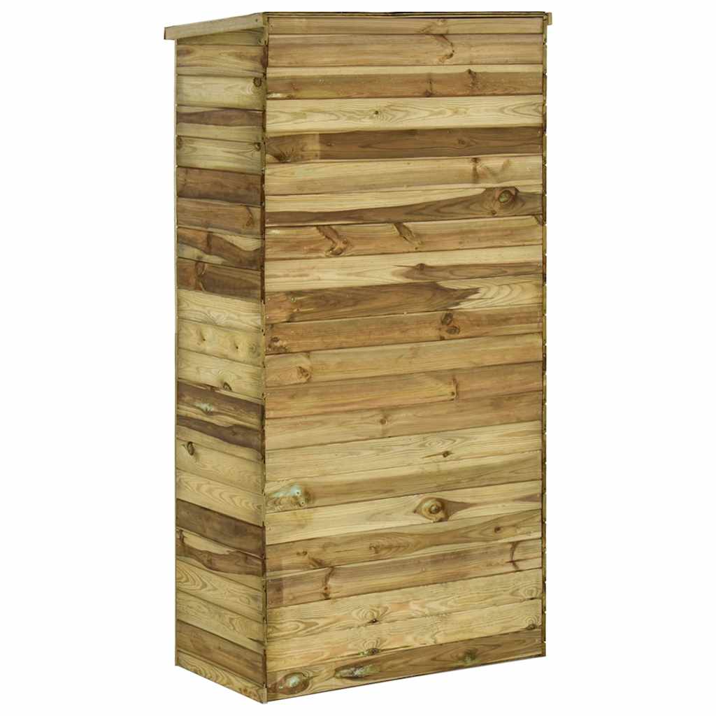 Caseta herramientas de jardín madera de pino 85x48x177 cm