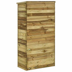 Caseta herramientas de jardín madera de pino 85x48x177 cm