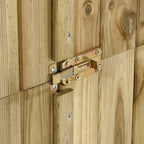 Caseta herramientas de jardín madera de pino 85x48x177 cm