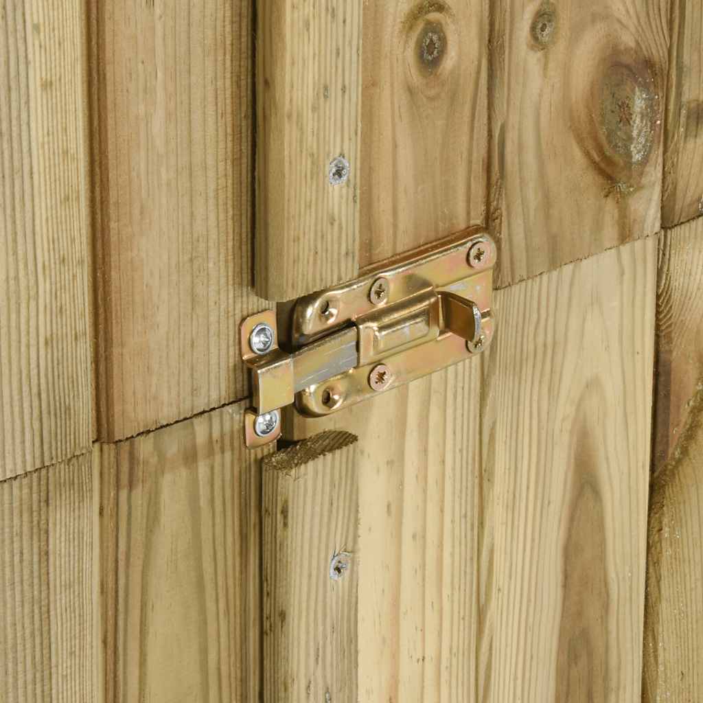 Caseta herramientas de jardín madera de pino 85x48x177 cm