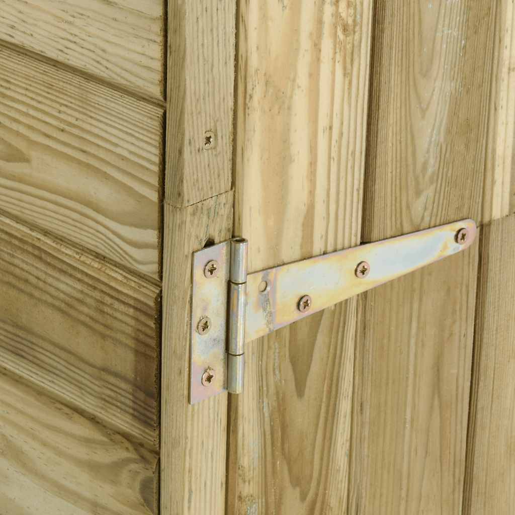 Caseta herramientas de jardín madera de pino 85x48x177 cm