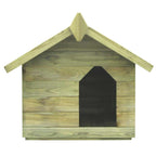 Casa de perro de jardín tejado abierto madera pino impregnada