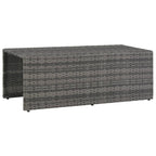 Set de salón para jardín 6 pzs y cojines ratán sintético gris