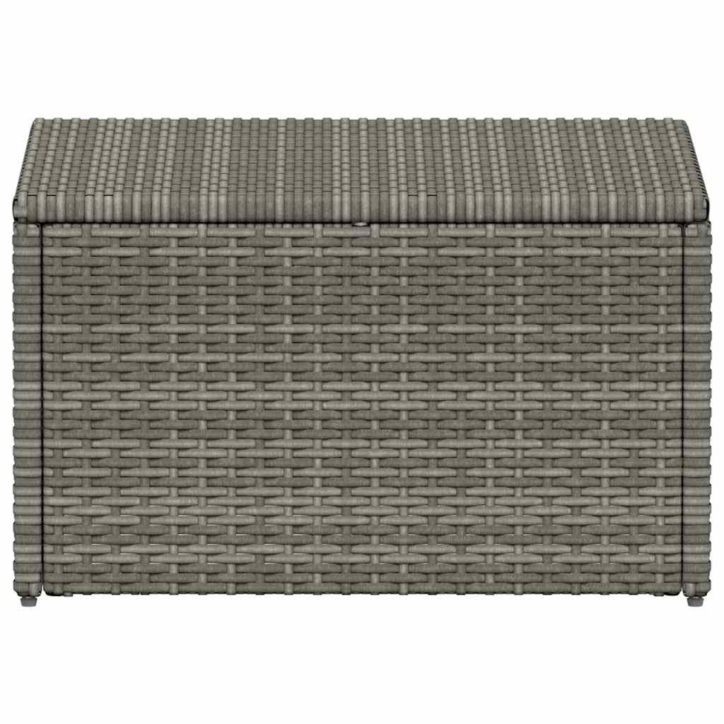 Set de salón para jardín 4 pzs y cojines ratán sintético gris
