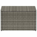Set de salón para jardín 4 pzs y cojines ratán sintético gris