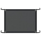Cama de perro elevada negra textilene L