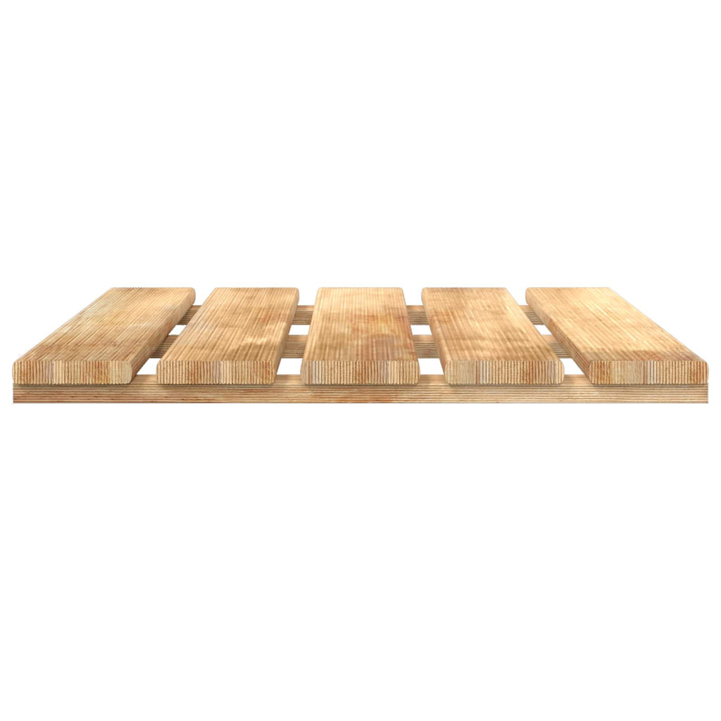 Tile de Decking 6 pcs Marrón 50 x 50 cm Pino Impregnado Marrón