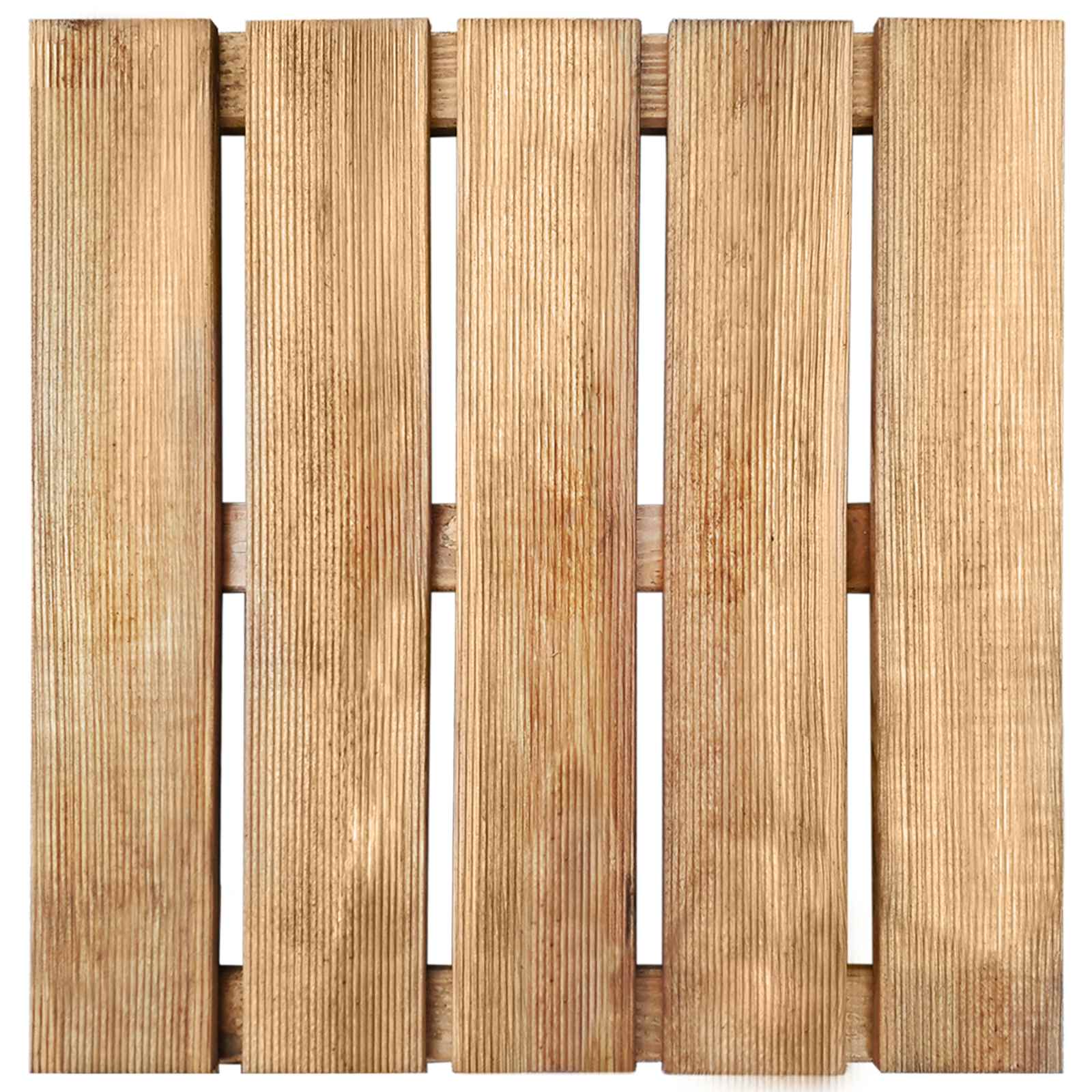 Tile de Decking 6 pcs Marrón 50 x 50 cm Pino Impregnado Marrón