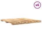 Tile de Decking 6 pcs Marrón 50 x 50 cm Pino Impregnado Marrón