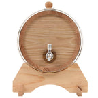 Barril de vino con grifo madera roble macizo 6 L