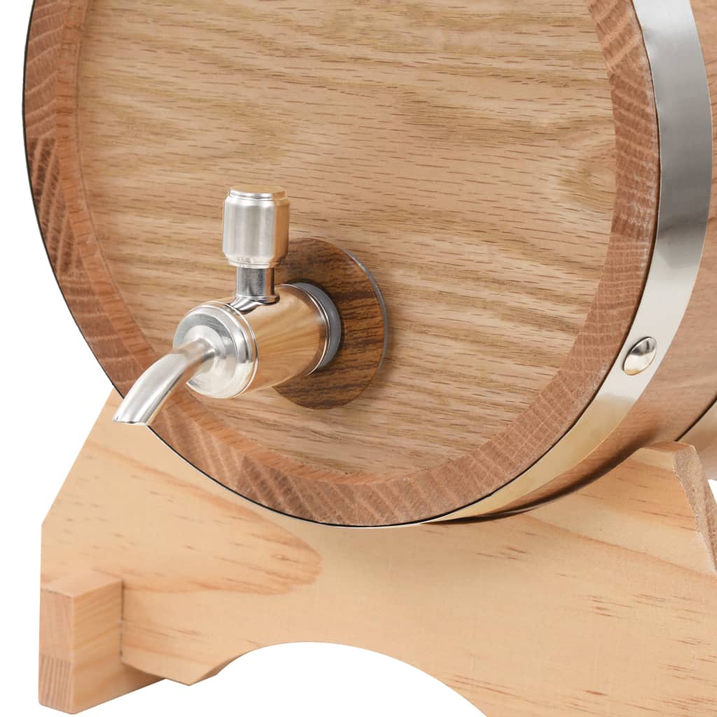 Barril de vino con grifo madera roble macizo 6 L