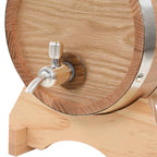 Barril de vino con grifo madera roble macizo 6 L
