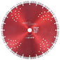 Disco de corte de diamante con turbo y agujeros acero 300 mm