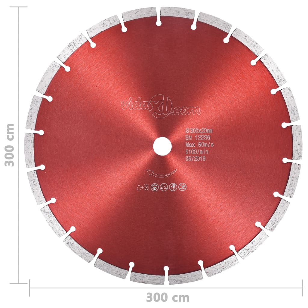 Disco de corte de diamante para aço 300 mm