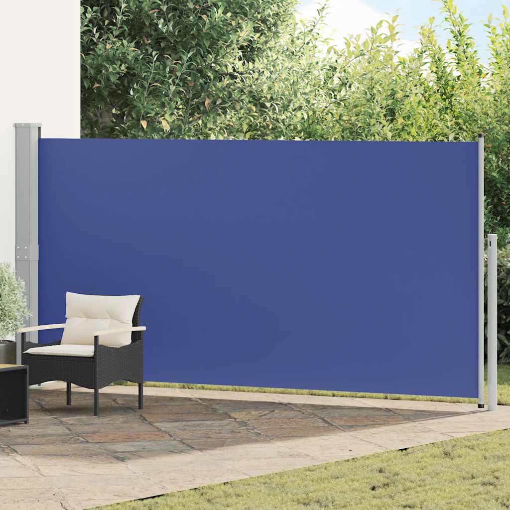Toldo lateral retráctil 120x300 cm azul