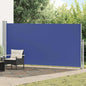 Toldo lateral retráctil 120x300 cm azul