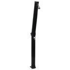 Ducha solar plegable negra 214 cm 23 L