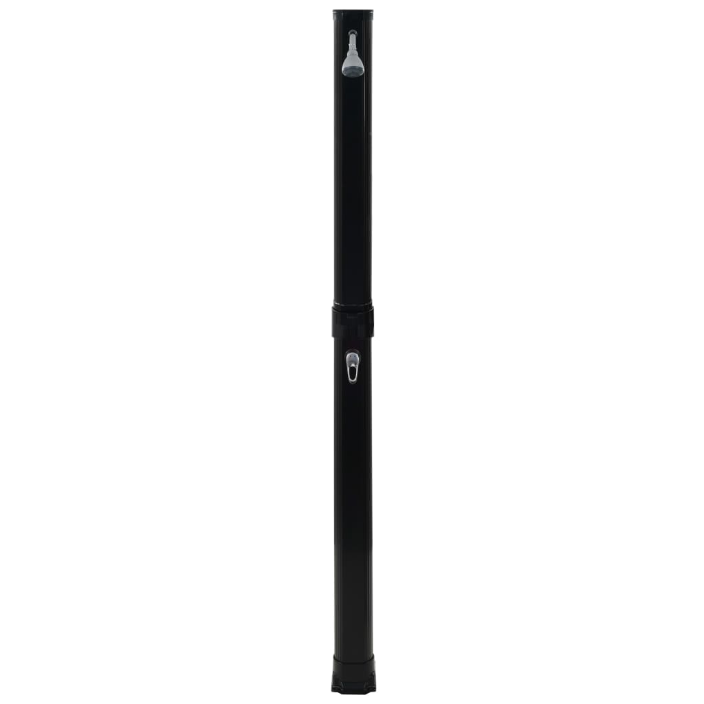 Ducha solar plegable negra 214 cm 23 L